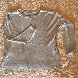 lululemon athletica Light Gray Crewneck Sweater